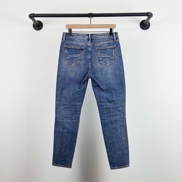 NWT Driftwood Gizelle Skinny Ripped Girlfriend Jeans in Fiji Blue Wash - Picture 10 of 11